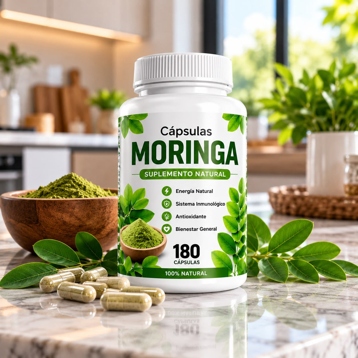 Moringa suplemento Natural: Energia, Vitamina y Bienestar Natural