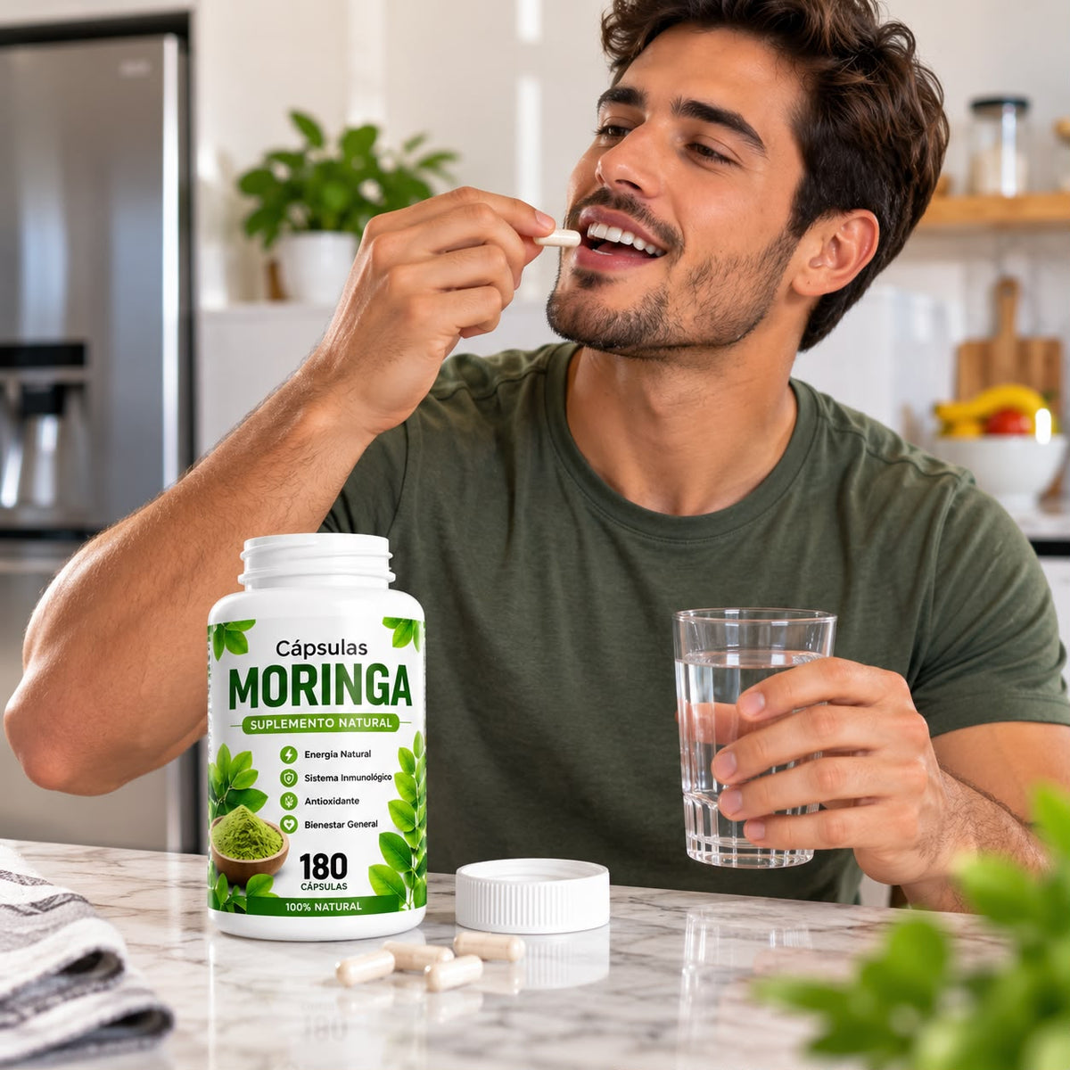 Moringa suplemento Natural: Energia, Vitamina y Bienestar Natural