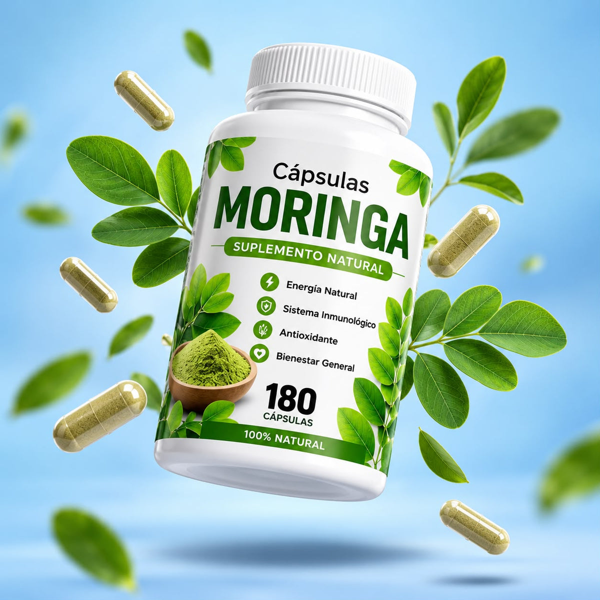 Moringa suplemento Natural: Energia, Vitamina y Bienestar Natural